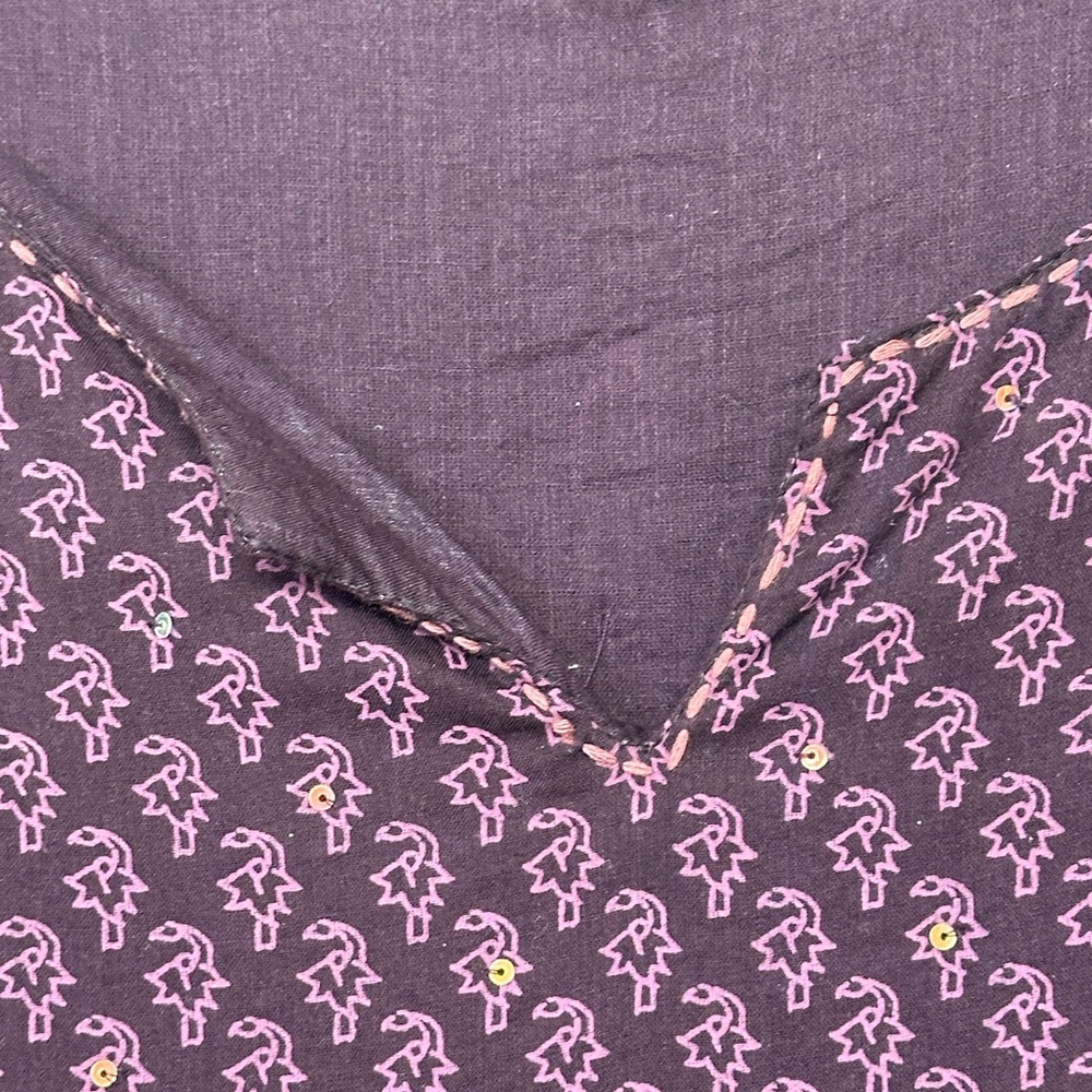 Sale ‼️Purple and Pink Women's Dress in size 23” 100% cotton and lined. - Picture 5 of 9